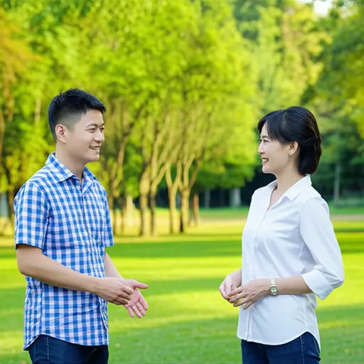 A：'我们明天去公园好吗？' B：'好的，没问题。'