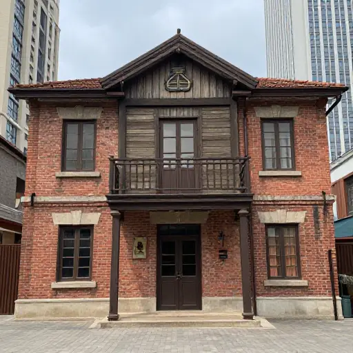 那家老旅馆有一种现代建筑所缺乏的魅力。