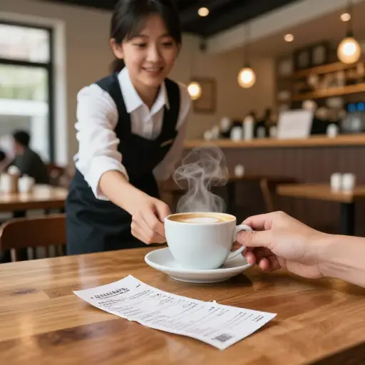 这家餐厅的优惠券可以免费兑换一杯咖啡。