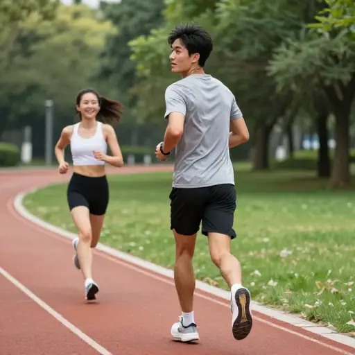 如果我和莎拉一起跑步，她往往会让我慢下来。