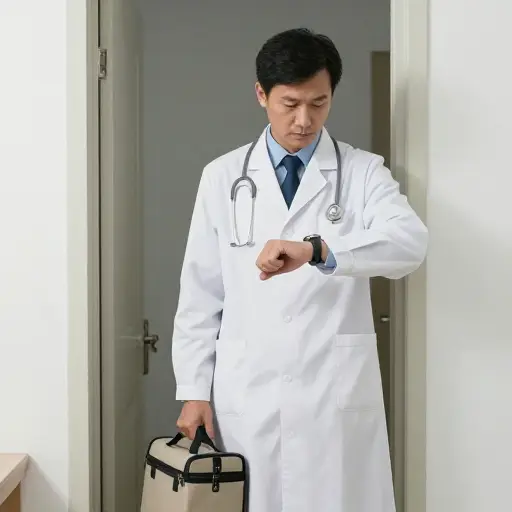 医生承诺在一小时内到达这里。
