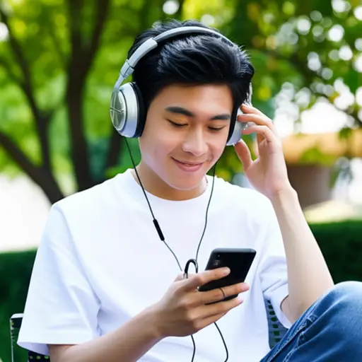 他对音乐表现出浓厚的兴趣。