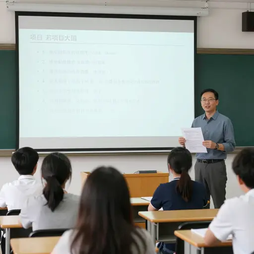 老师概述了新课程的教学大纲。