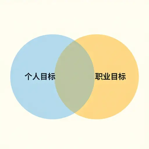 有时，个人目标和职业目标是相互重叠的。