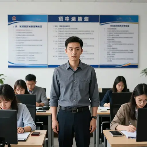 领导很严格，确保每个人都遵守规则。