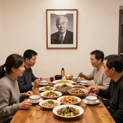 每年，我们都会按照传统举办一场晚宴来纪念我的祖父。