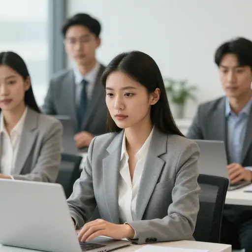 我被她的专业精神所打动。