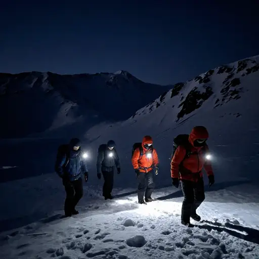 对受伤登山者的搜寻持续了整夜。