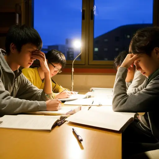 为了准备期末考试，学生们在图书馆组织了一场通宵学习活动。