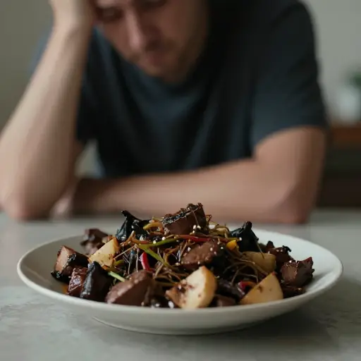 那淡而无味的食物彻底坏了我的胃口。