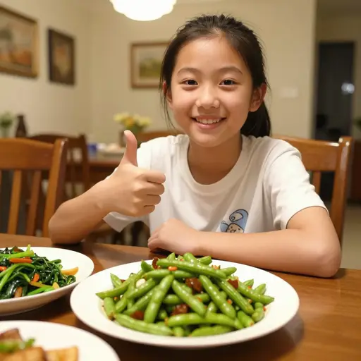 四季豆是我最喜欢的蔬菜。