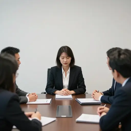 在会议上，她保持安静和孤僻，没有参与讨论。