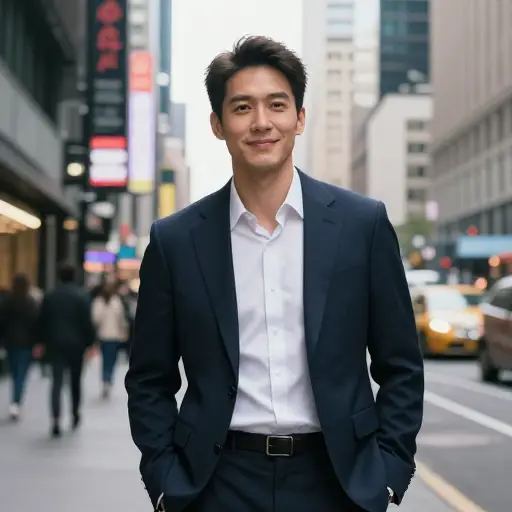 他来自大城市，显得非常老练世故。