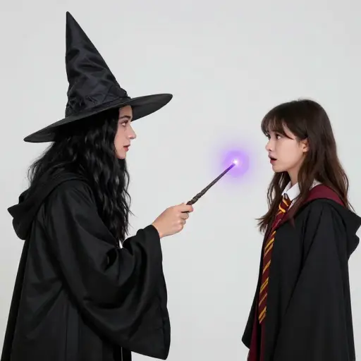 女巫对她施了魔法。