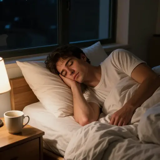 喝了太多咖啡后，我度过了一个不眠之夜。