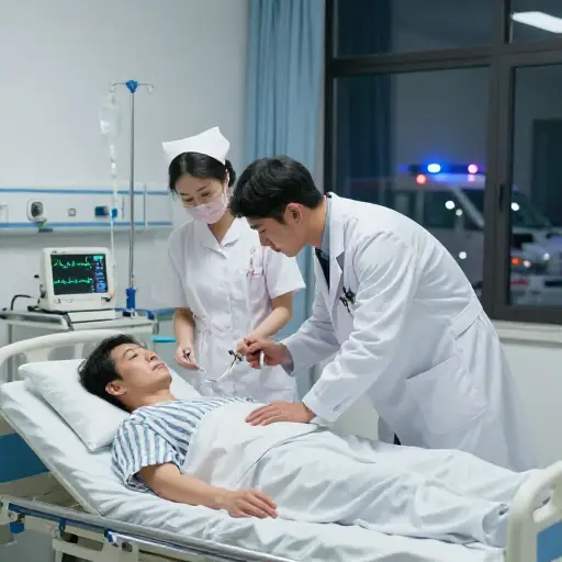 要不是医生抢救及时，那位病人可能撑不过去。