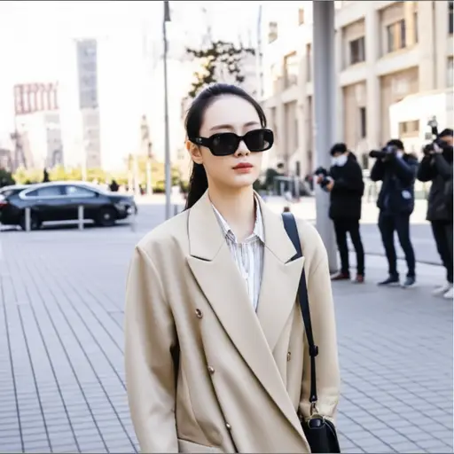 女演员不得不戴上墨镜以躲避狗仔队的跟踪。