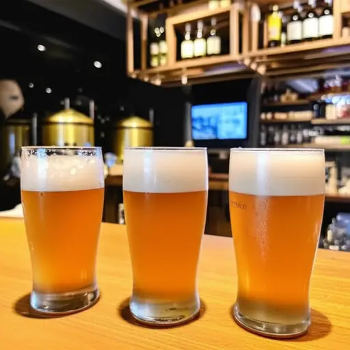 这家酒吧的特色是手工酿造、带有浓郁果香的爱尔啤酒。