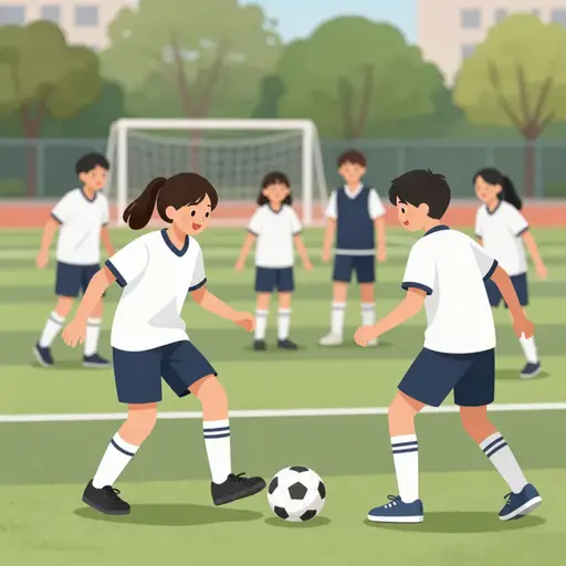 孩子们活泼又好动。