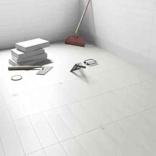 我们打算用瓷砖铺浴室的地板。