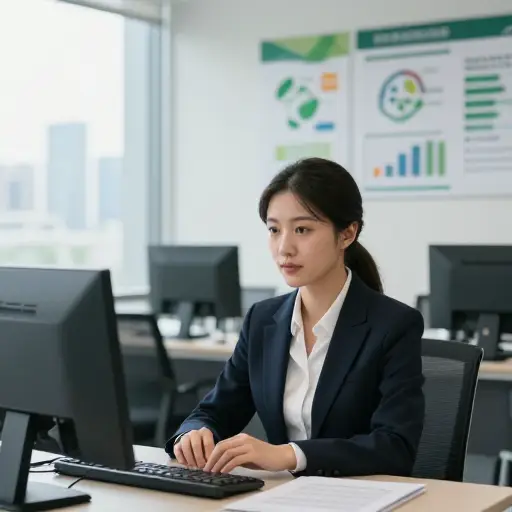 她在一个管理环境政策的联邦机构工作。