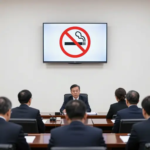 政府出台了一项法律，禁止在电视上播放烟草广告。