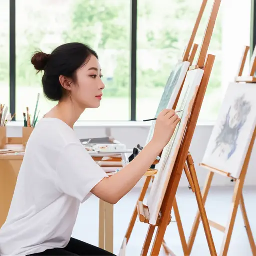 我姐姐在一所社区学院学习艺术。