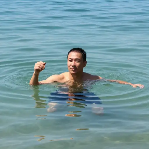 他拿走了它，然后很快就浮出了水面。
