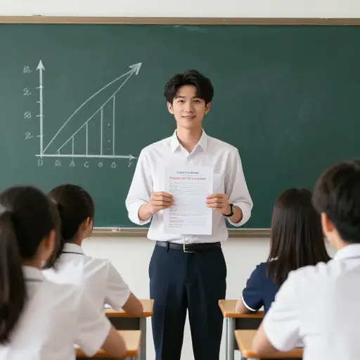 她的成绩超过了班上所有其他同学。