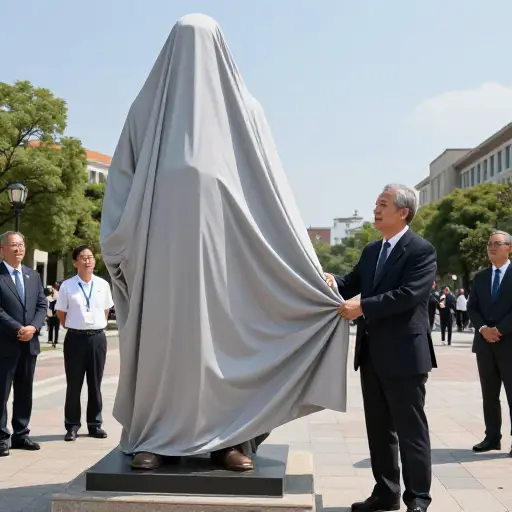 市长将在明天的仪式上为这座新雕像揭幕。
