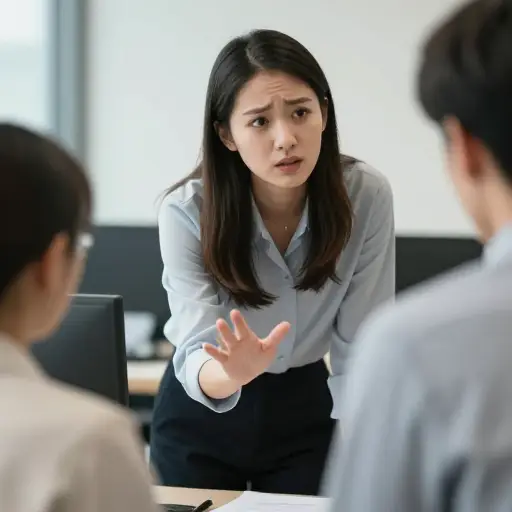 她向我表示她想提前离开。