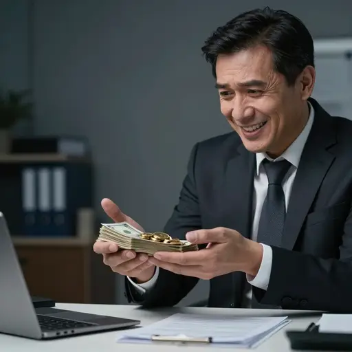 那个诈骗犯用保证获得天文数字回报的承诺来诱骗投资者。