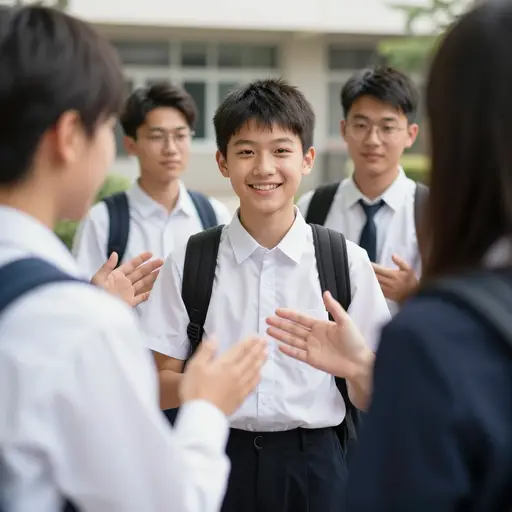 他在学校里很受欢迎。