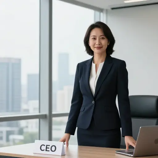 这位成功的高管在四十多岁时成为了首席执行官。