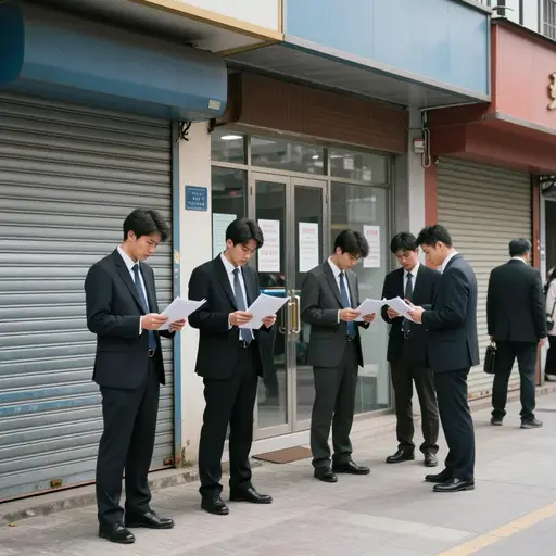 经济下滑时许多人失业。