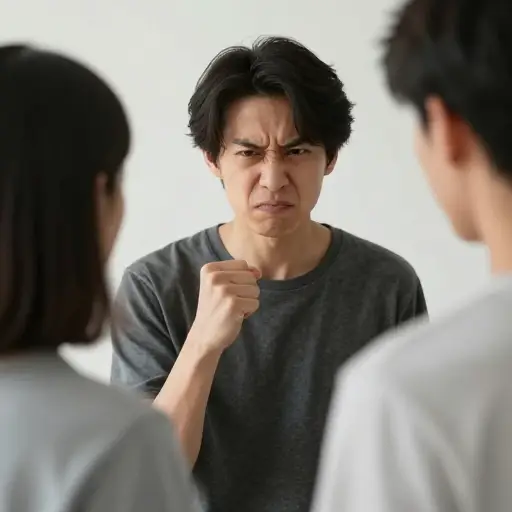 我不得不克制自己不对他大喊大叫。
