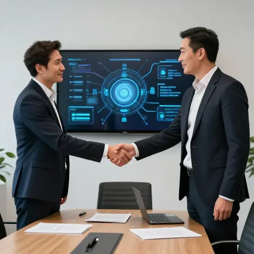 这两家公司结成战略合作伙伴关系，共同开发新技术。