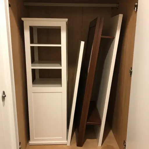 多余的家具暂时放在储物间里。