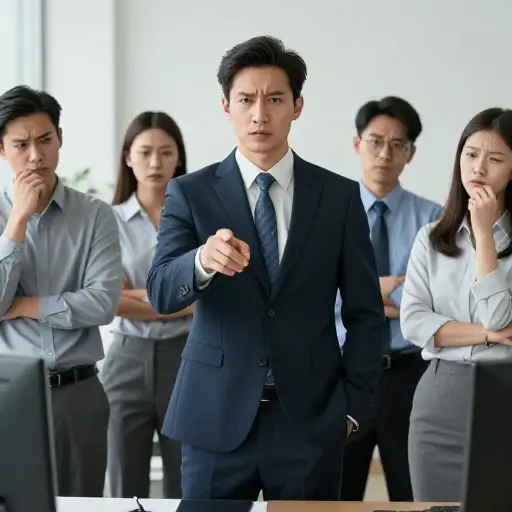 经理承担了主要责任，成了员工们发泄不满的对象。