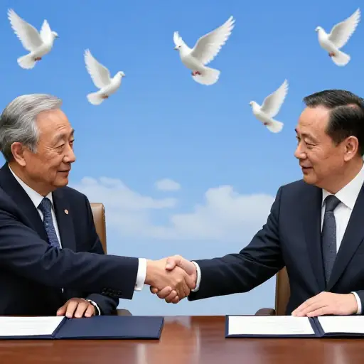 在多年的冲突之后，两国终于达成了一项协议。