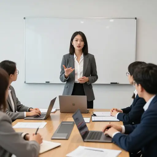 在会议期间，她提出了几个提高效率的建议。