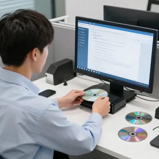 CD-ROM 使得新成员能够通过包含有用信息的 CD 进行自我培训。