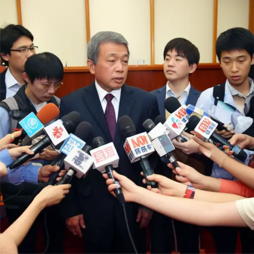记者们接连不断地追问那位政治家关于丑闻的细节。