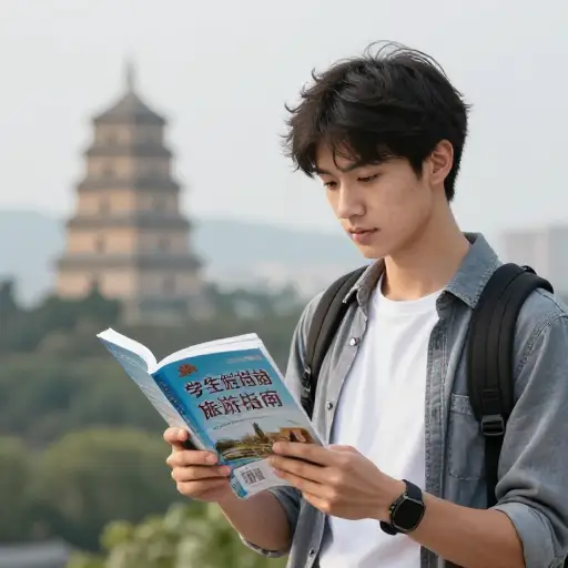 在我上次旅行中，我使用了您的出版物《学生旅游指南》。