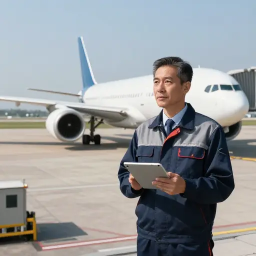 这位工程师在航空领域工作了20年。