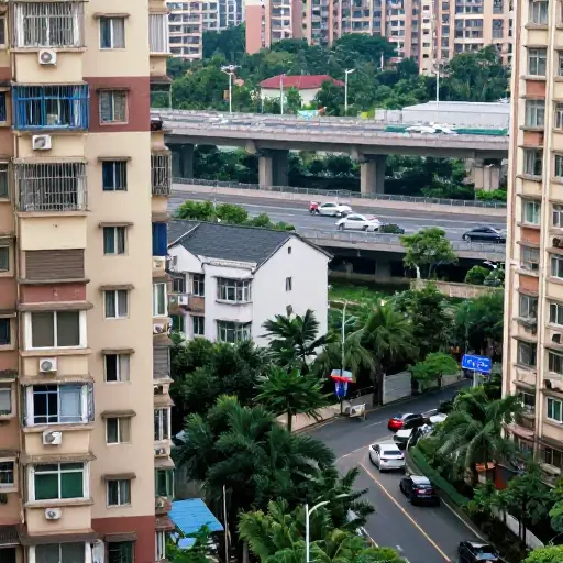 这个社区被高速公路持续不断的交通噪音所困扰。