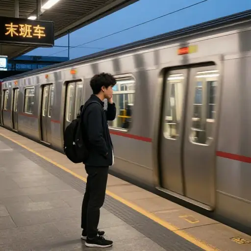 如果你不快点，就会错过回家的末班车。