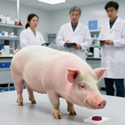 在动物研究中，猪常因其惊人的智力被提及。