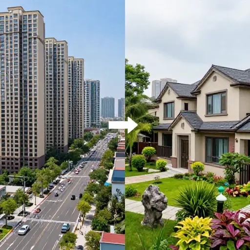 过去三十年的人口普查结果显示，家庭对居住地点的偏好发生了转变。