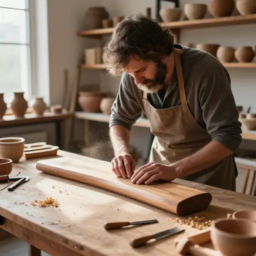 他是位技艺精湛的大师，总能完美地完成每件作品。